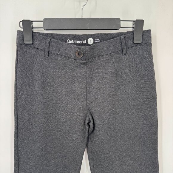 Betabrand Classic Yoga Dress Pants Womens Small Gray Rayon Blend - Picture 2 of 7